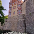 Schloßterrasse mit Leuchten